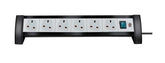 EXTENSION SOCKET 6 WAY 3M BLACK PREMIUM LINE